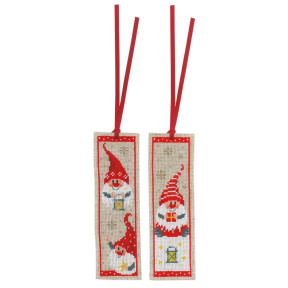 Різдвяні гноми Набір для вишивання хрестом (закладка) Vervaco PN-0185073