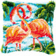 Фламинго Набор для вышивания подушки (техника ковер) Vervaco PN-0186006
