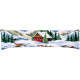 Зимний пейзаж Набор для вышивания крестом (подушка) Vervaco PN-0188593