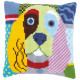 Современная собака Набор для вышивания крестом (подушка) Vervaco PN-0156109