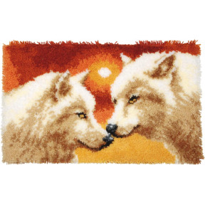 Волки Набор для вышивания коврика Vervaco PN-0156064