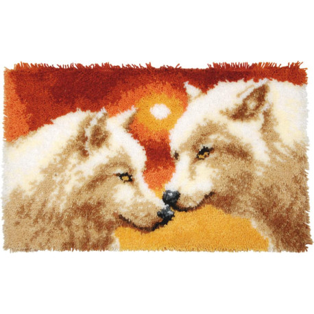 Волки Набор для вышивания коврика Vervaco PN-0156064