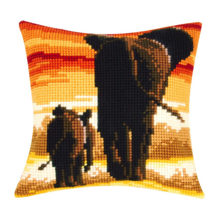 Слоны Набор для вышивания крестом (подушка) Vervaco PN-0162254