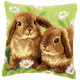 Два кролика Набір для вишивання хрестом (подушка) Vervaco