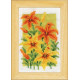 Летние цветы Набор миниатюр для вышивки крестиком (набор из 3 шт.) Vervaco PN-0164189