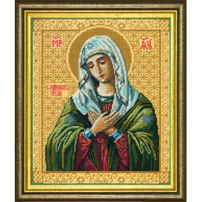 Пресвятая Богородица «Умиление» Канва с нанесенным рисунком Чарівниця J-12