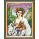 «Дама с собачкой», Ф. Мартен-Кавель Канва с нанесенным рисунком Чарівниця J-28
