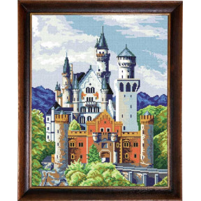 Замок Нойшванштайн Канва з нанесеним малюнком Чарівниця P-04