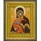 Владимирская Богородица Канва с нанесенным рисунком Чарівниця P-06