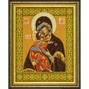 Владимирская Богородица Канва с нанесенным рисунком Чарівниця P-06