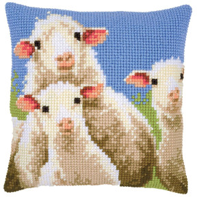 Интересные овцы Набор для вышивки крестом (подушка) Vervaco PN-0157426