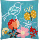 Птица и бабочка Набор для вышивания крестом (подушка) Vervaco PN-0157118