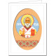 Великдень. Святий Миколай Листівка з канвою з нанесеним малюнком та муліне Чарівниця T-19
