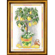 Лимонное деревце Набор для вышивания крестом с мулине Чарівниця BS-26