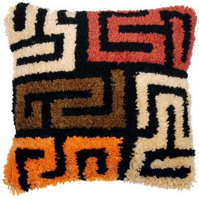 Бохо куба ткань Набор для вышивания подушки (ковровая техника) Vervaco PN-0175306