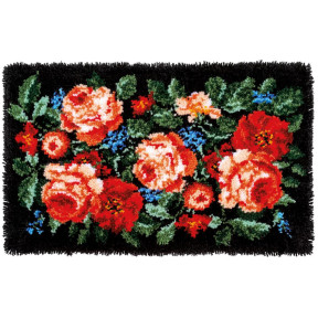 Розы Набор для вышивания коврика Vervaco PN-0184507