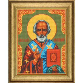 Образ Святого Миколая Набір для вишивання хрестом Чарівниця NJ-05