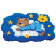 Ведмедик на хмарі Набір для вишивання килимка (килимкова
