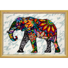 Слон Набор для вышивания по канве с рисунком Quick Tapestry TS-86