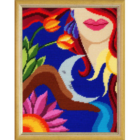 Фантазия. Весна Набор для вышивания по канве с рисунком Quick Tapestry TL-28