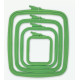 Пяльцы-рамка Nurge (зеленые) 170-11 квадратные для вышивания , 110 мм, х  95 мм