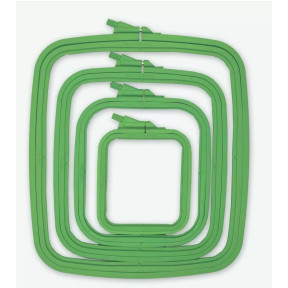 Пяльцы-рамка Nurge (зеленые) 170-11 квадратные для вышивания , 110 мм, х  95 мм