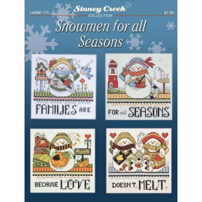 Snowmen for all Season Схема для вышивания крестом Stoney Creek LFT173