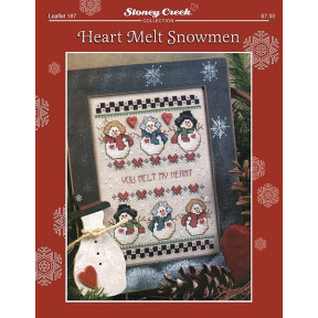 Heart Melt Snowmen Схема для вышивания крестом Stoney Creek LFT187