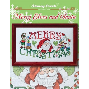 Merry Elves and Santa Схема для вышивания крестом Stoney Creek LFT346