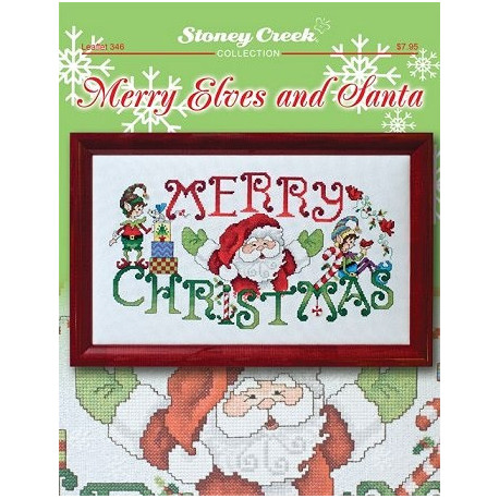 Merry Elves and Santa Схема для вишивання хрестиком Stoney Creek LFT346