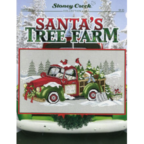 Santa's Tree Farm Схема для вишивання хрестом Stoney Creek LFT451