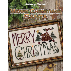 Merry Christmas Santa Схема для вышивания крестом Stoney Creek LFT515