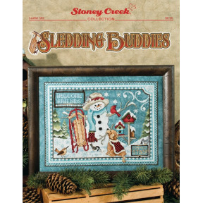 Sledding Buddies Схема для вышивания крестом Stoney Creek LFT562