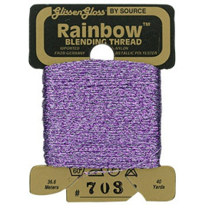 Rainbow Blending Thread 703 Lavender Металлизированное мулине Glissen Gloss RBT703