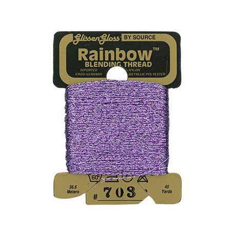 Rainbow Blending Thread 703 Lavender Металізоване муліне Glissen Gloss RBT703