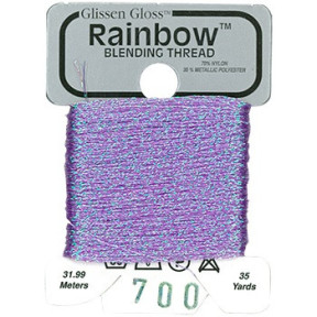 Rainbow Blending Thread 700 Iridescent Violet Металлизированное мулине Glissen Gloss RBT700
