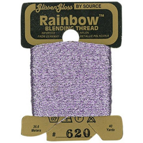Rainbow Blending Thread 620 Gray Pink Металеве муліне Glissen Gloss RBT620