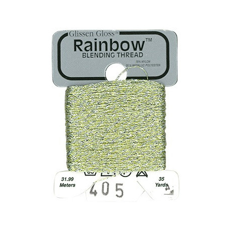 Rainbow Blending Thread 405 Cream Металлизированное мулине Glissen Gloss RBT405
