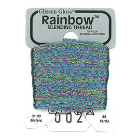 Rainbow Blending Thread 002 White Flame Металізоване муліне Glissen Gloss RBT002
