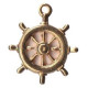 Charm Gold Naval Steering Wheel Шарм Stoney Creek J80033