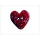 Heart, Speckled, Red, Small Гудзик Stoney Creek SB001RDS