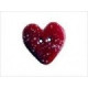Heart, Speckled, Red, Small Пуговица Stoney Creek SB001RDS