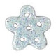 Blue Glitter Snowflake, Medium Гудзик Stoney Creek SB035M
