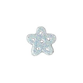 Blue Glitter Snowflake, Small Пуговица Stoney Creek SB035S