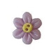 Purple Six Petal Flower w/Yellow Center Пуговица Stoney Creek SB086PLM