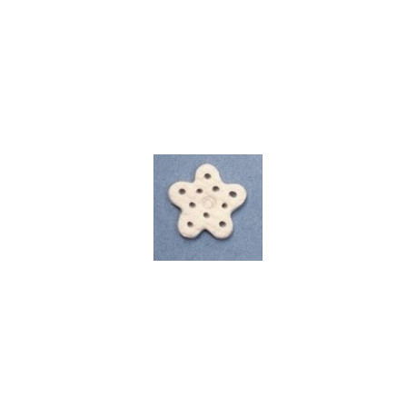 White Glitter Snowflake, Extra Small Ґудзик Stoney Creek SB080XS