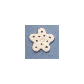 White Glitter Snowflake, Medium Пуговица Stoney Creek SB080M