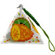Экзотические фрукты Набор для вышивания брелока-пирамидки Biscornu B-137