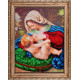 Мати Божа «Годувальниця» Атлас з малюнком для часткової вишивки бісером Ангеліка A-529