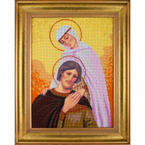 Петр и Феврония («Любовь и верность») Атлас с рисунком для частичной вышивки бисером иконы Вертоградъ C-905